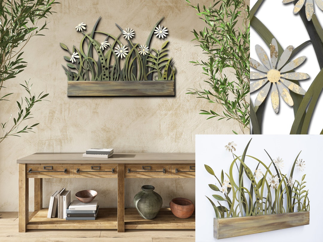 Metal Flower Wall Artmetal Wall Garden Artwall Art for Gardens Large