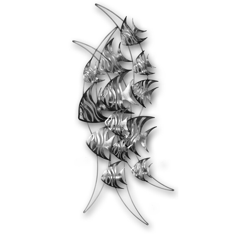 Metal Wall Art Angelfish Etsy