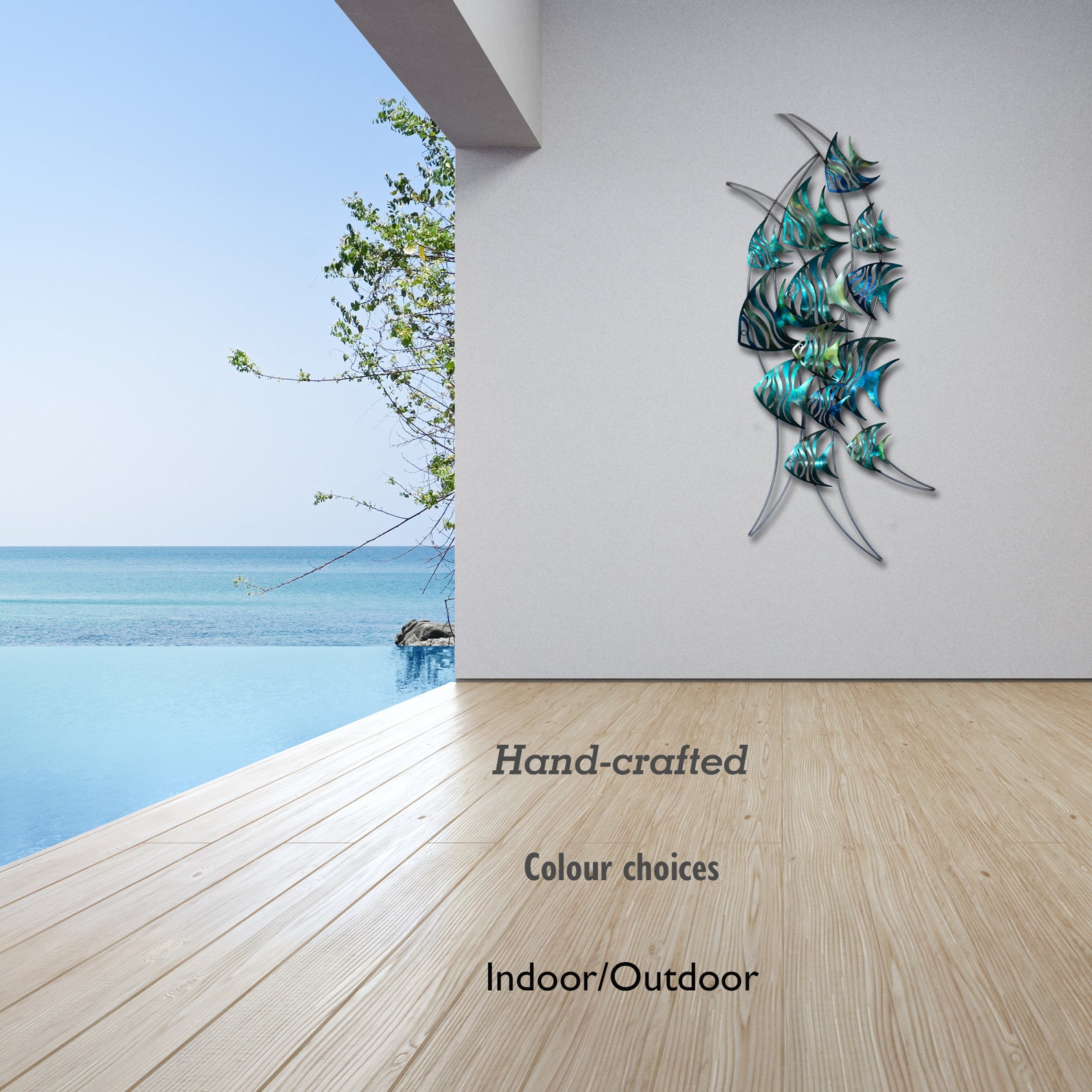 Metal Wall Art Angelfish Etsy