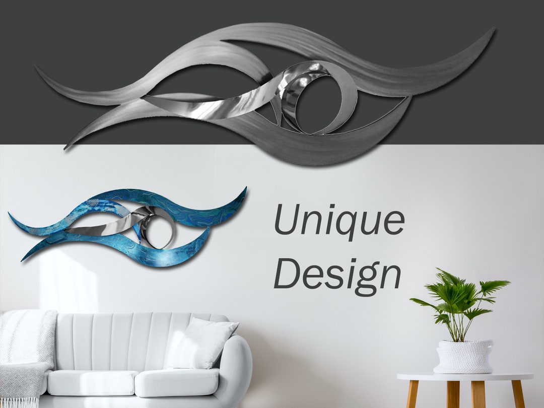 Metal Wall Art-abstract Metal Wall Art-large Metal Wall Decor-modern ...
