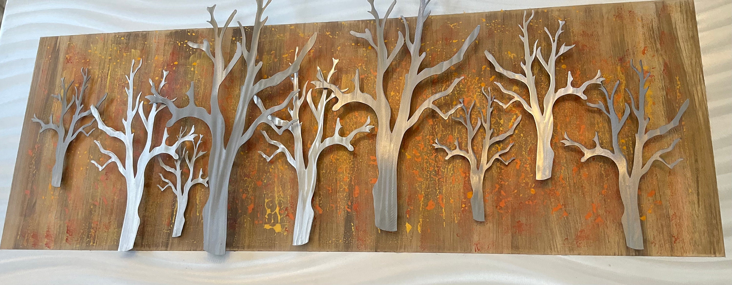 Metal Tree Wall Artbotanical Wall Art Etsy