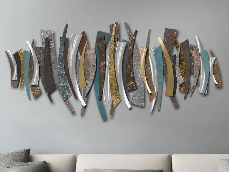 Large Wall Artcontemporary Wall Sculpturestainless Steel ,over Sofa