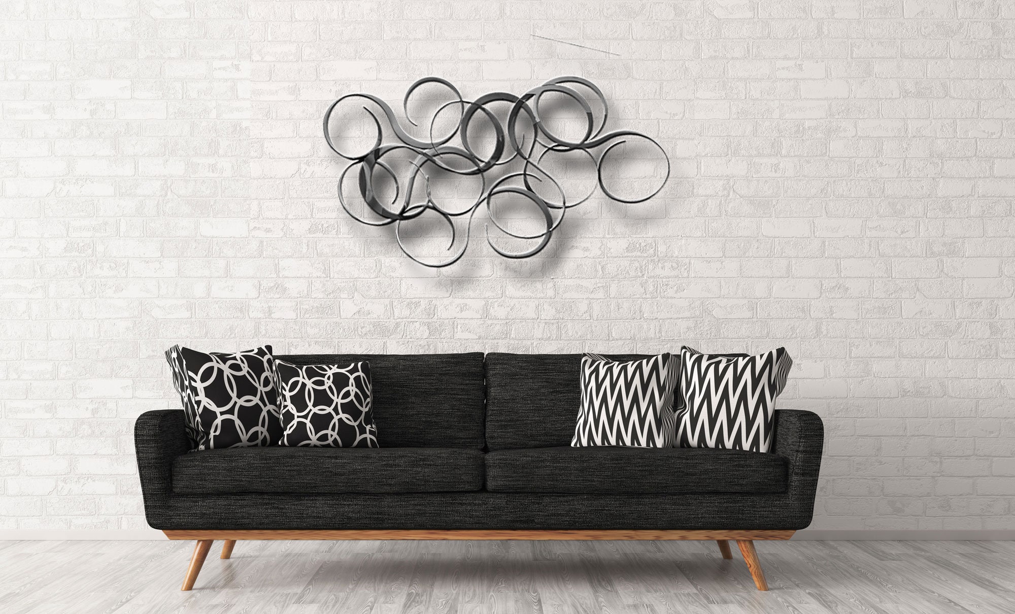 Metal Wall Art silver Abstract Etsy UK