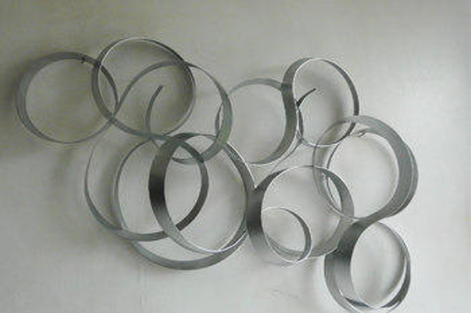 Metal Wall Art silver Abstract Etsy UK