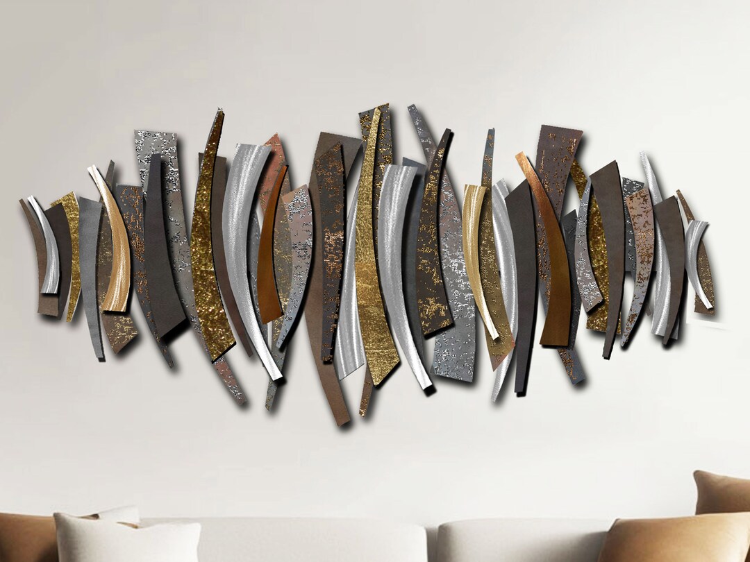 Large Wall Artcontemporary Wall Sculpturestainless Steel ,over Sofa