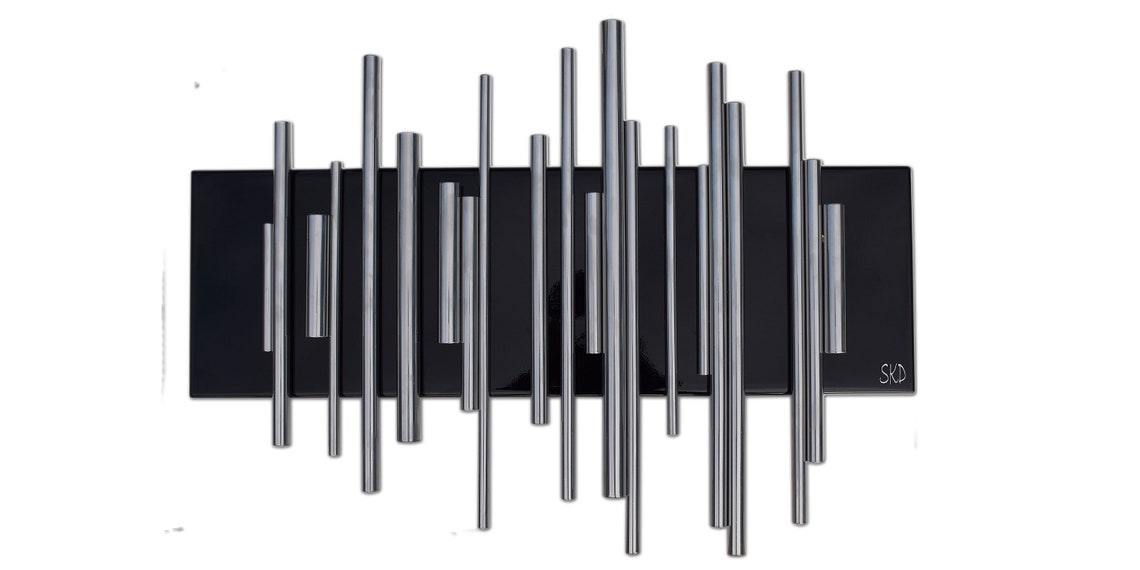 Metal Wall Artblack and Silver Wall Artunique Design by the Sculpture