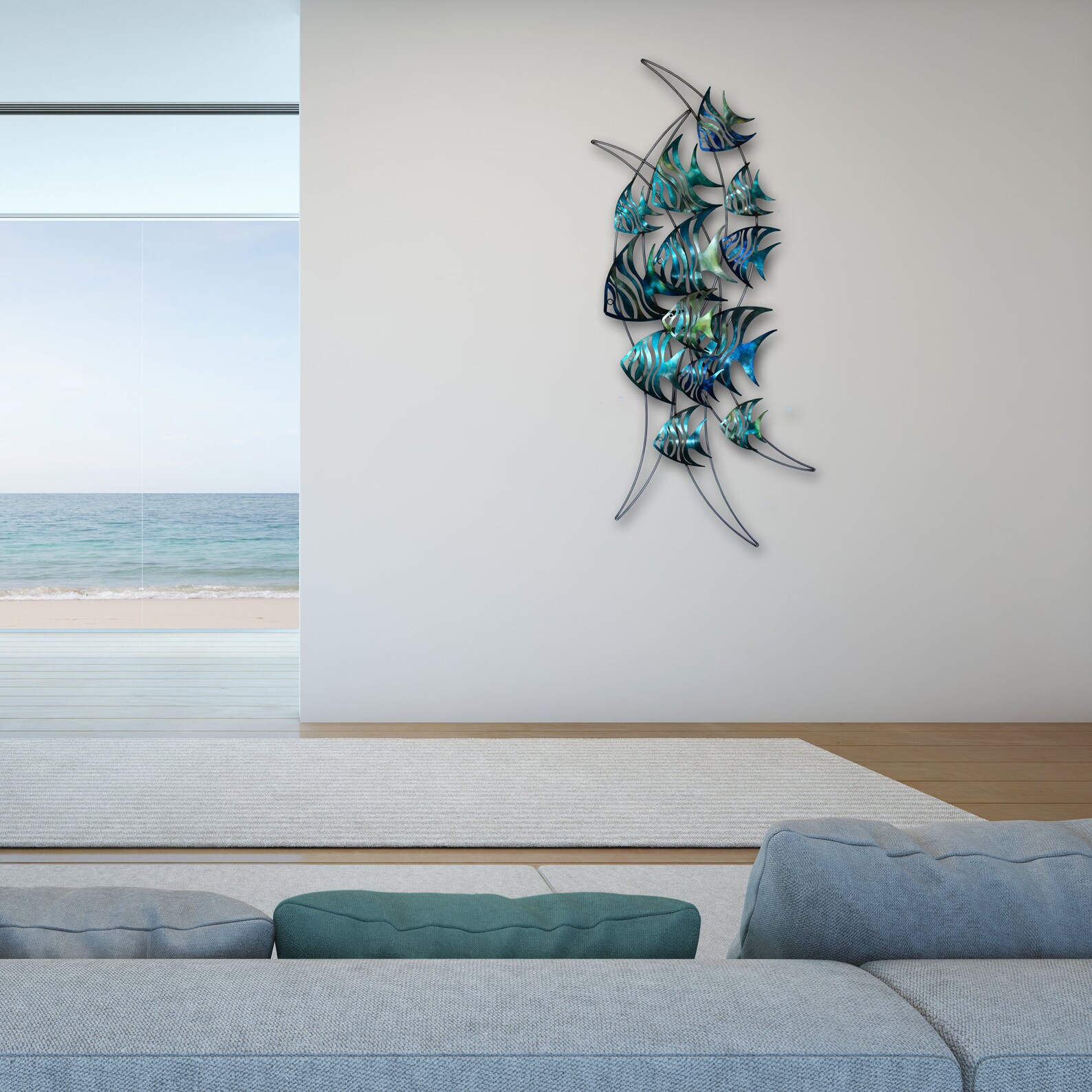 Metal Wall Art Angelfish Etsy