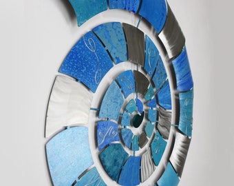 Unique coastal wall art for indoor or outdoor -Painted stainless steel -Rustproof.
