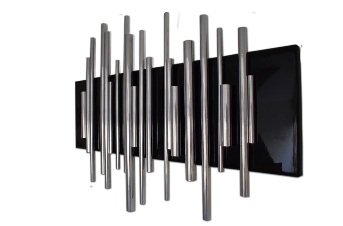 Metal Wall Artblack and Silver Wall Artunique Design by the Sculpture