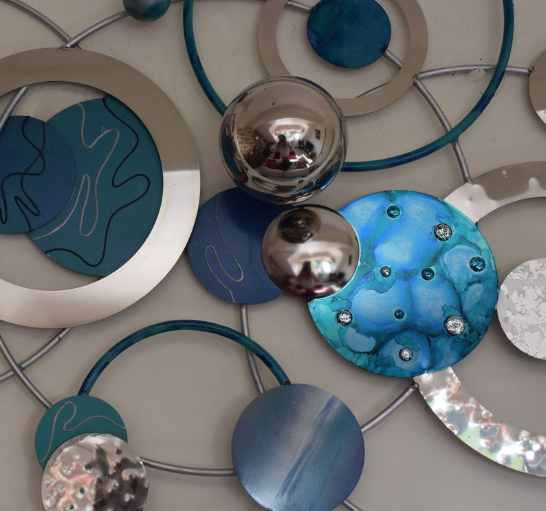 Blue Wall Art Etsy UK