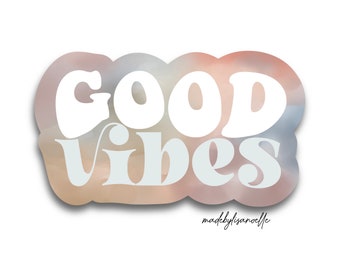 Good Vibes - yeti sticker - cooler sticker - mom sticker - Stanley cup sticker