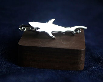 silver shark Tie Clip man tie clip