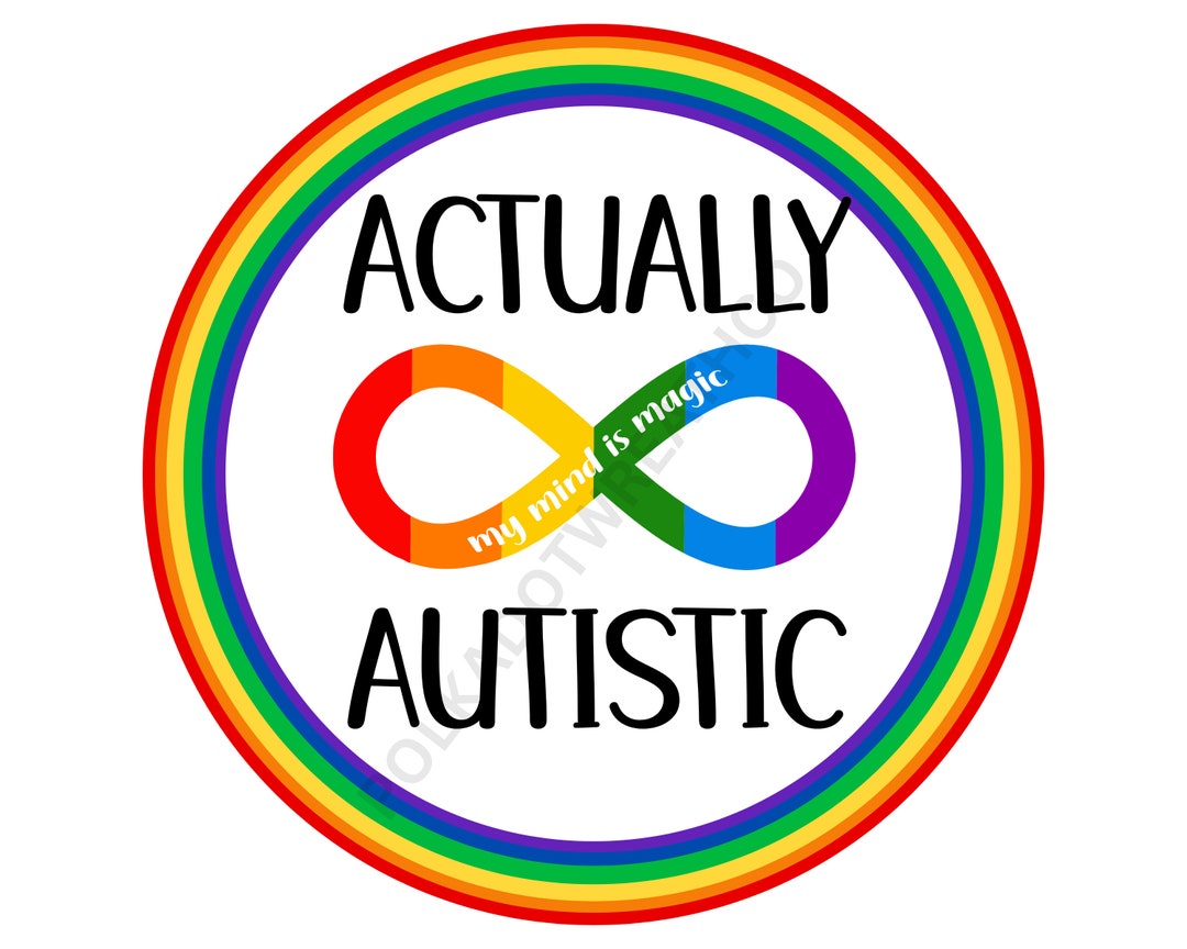 Autism Awareness Wreath Sign: Rainbow Inclusivity Attachment - Etsy