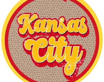 Chiefs Football Metal Sign: Red & Yellow Wreath Attachment