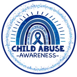 Cinta de concientización sobre el abuso infantil, signo de cura del cáncer de cinta azul, accesorio de metal de corona, signos de causa para coronas