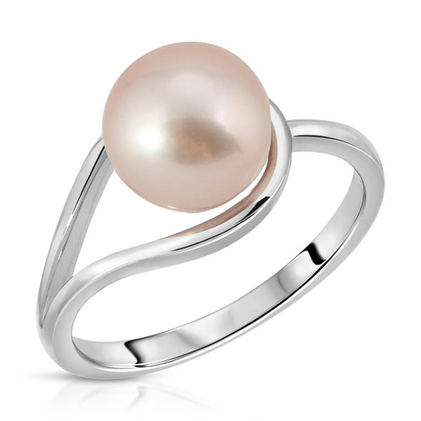 8-9mm Cultured Freshwater Pearl Ring in Sterling Silver .925