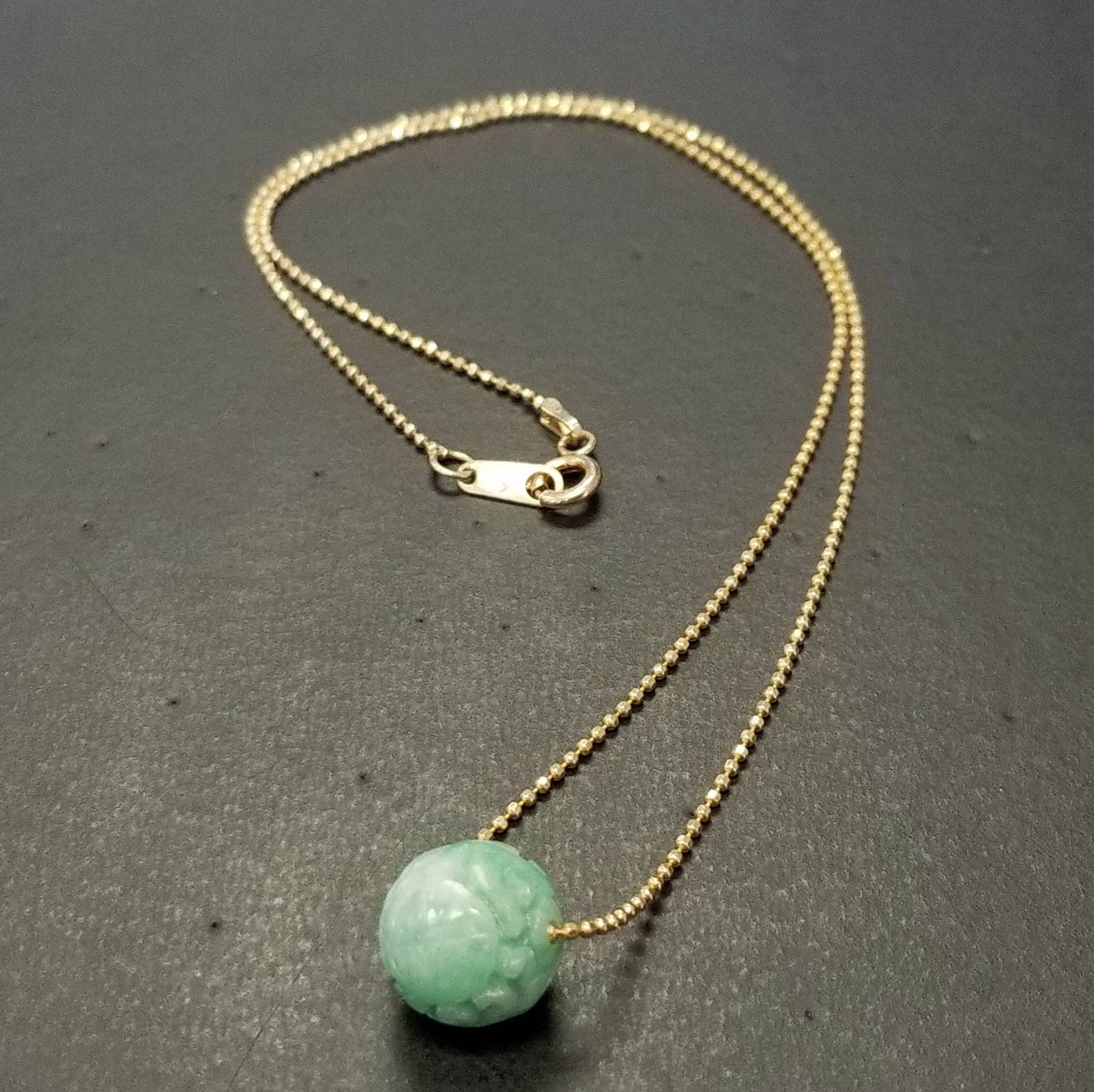 Colgante De Jade De Círculo Eterno, Collar De Jadeíta Certificado De