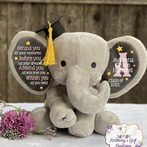 Graduation Gift, Personalized Graduation Gift, Grad Gift, Graduation Keepsake, Personalized Stuffed Animal, Preschool Gradation Gift