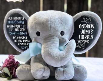 Miscarriage gift, Infant Loss Gift, Personalized stuffed animal, Memorial Gift, Stillborn Gift, Family Loss Gift, Our Angel Baby