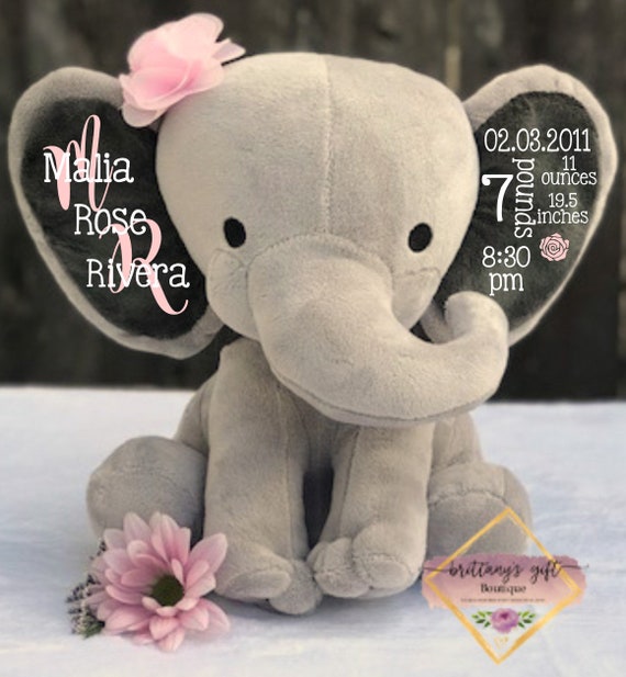 New Baby Gift Wrap for Baby Boys or Girls Cute Elephant Neutral