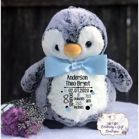 birth announcement stuffed animal
