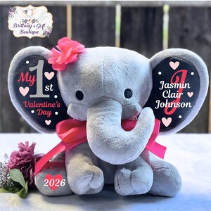 1st Valentines Day, First Valentine, Valentines day gift, niece gift, nephew gift, birth stats, daughter gift, son gift, baby gift, keepsake imagen 5