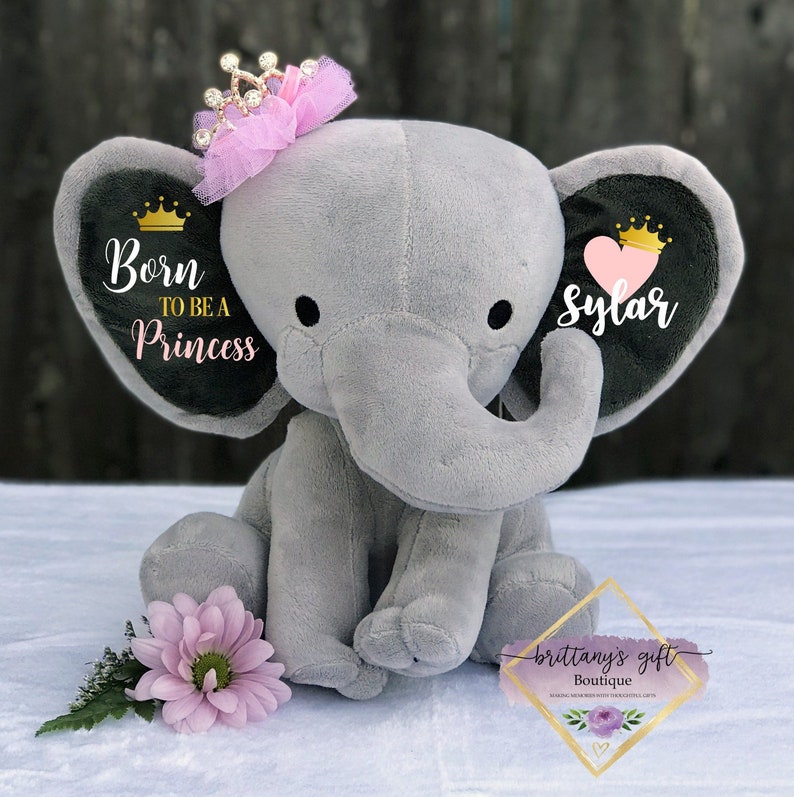 stuffed elephant for baby shower
