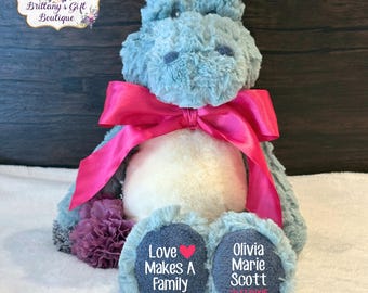 Adoption Gift, Girl Adoption Gift, Adoption Keepsake, Adoption Celebration, baby adoption, Gotcha Day, Forever Family, Adoption alligator