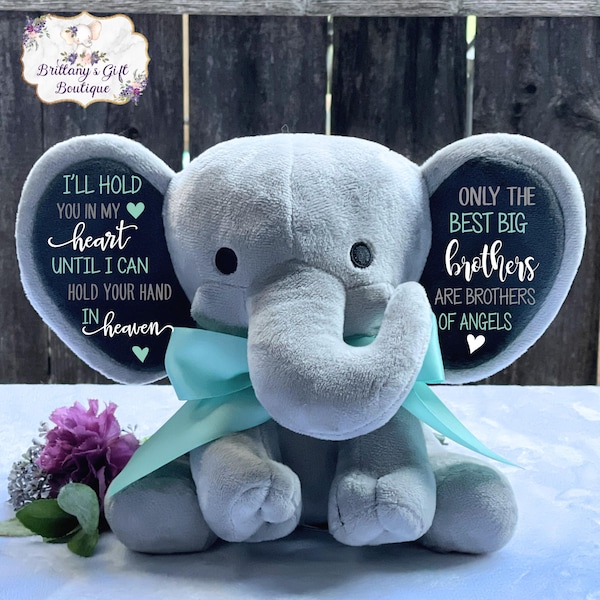 Baby Memorial Gift, Sibling Memorial Gift, Childs Memorial Gift, Memorial Stuffed Animal, Rainbow Baby Gift, Sibling of Loss Gift, Memorial