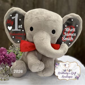 1st Valentines Day, First Valentine, Valentines day gift, niece gift, nephew gift, birth stats, daughter gift, son gift, baby gift, keepsake imagen 2