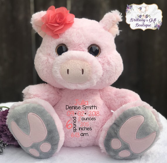baby announcement stuffed animal