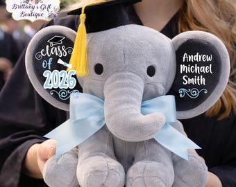 Graduation Gift 2026, Personalized Graduation Gift, Grad Gift, Graduation Keepsake, Personalized Stuffed Animal, Preschool Gradation Gift