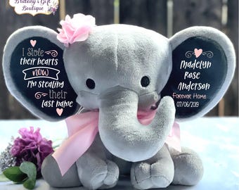 Adoption Gift, Girl Adoption Gift, Adoption Keepsake, Adoption Celebration, Family Gift, Gottcha Day, Forever Family, Adoption, Newborn Gift