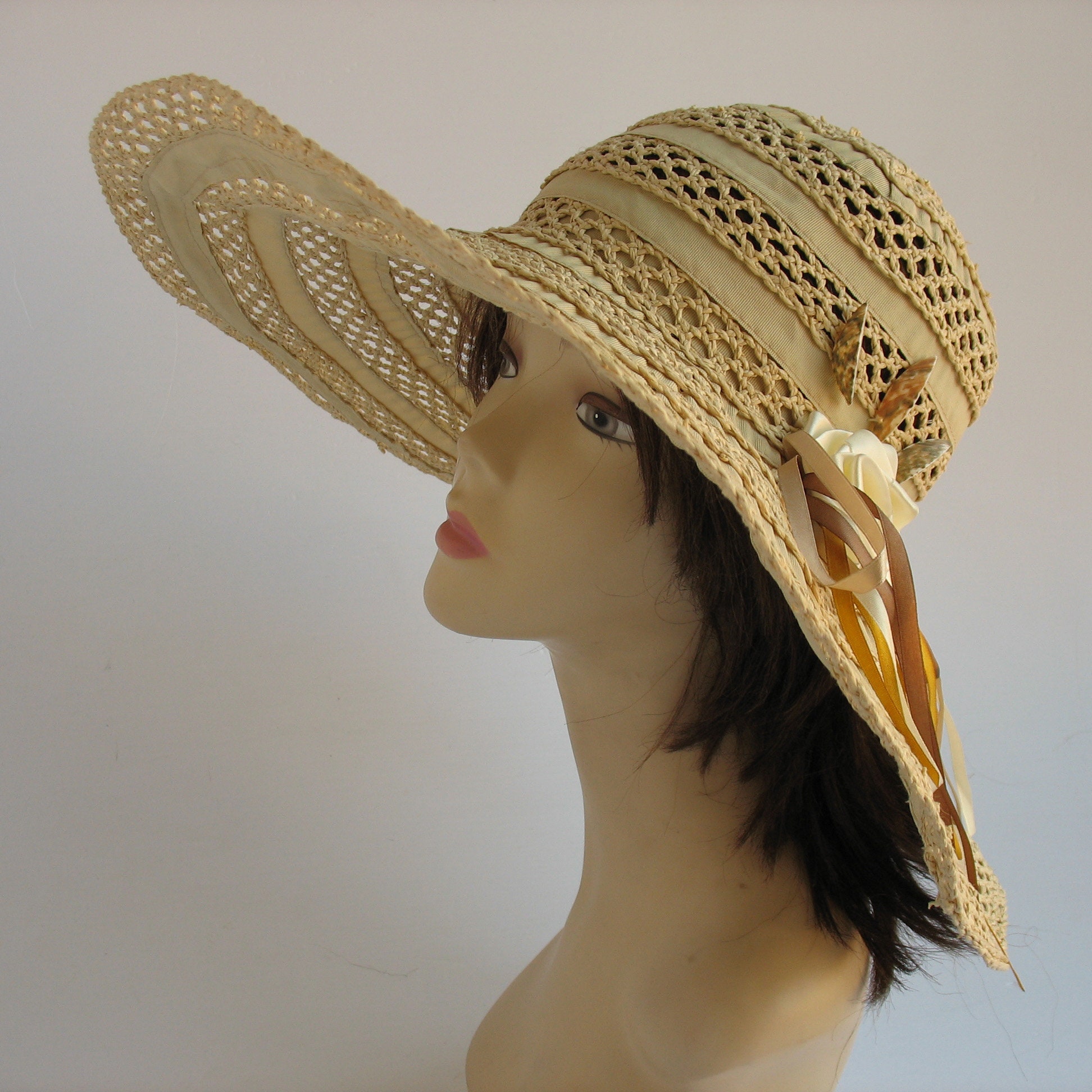 ladies wide brim hats wholesale