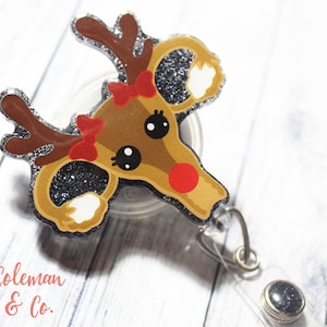 Reindeer Uterus Badge Reel