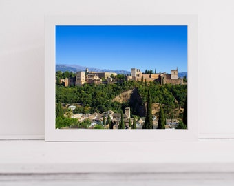 Alhambra of Spain Print, Islamic Architecture, Granada Wall Art (Digital Download)