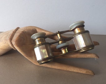 4 Pair of binoculars charms antique bronze toneBC53
