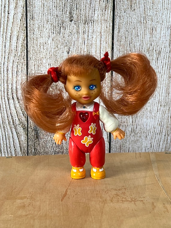 Vintage Famosa Mini Doll With Heart, Red Hair, G.P. 129/98 - Etsy