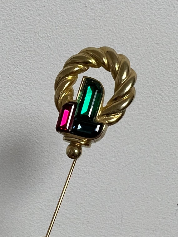 Vintage David Grau Lapel Stick Pin, Statement Lap… - image 2