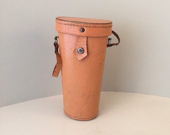 Vintage Pigskin Leather Box Bag: Unusual Rigid Carry Case