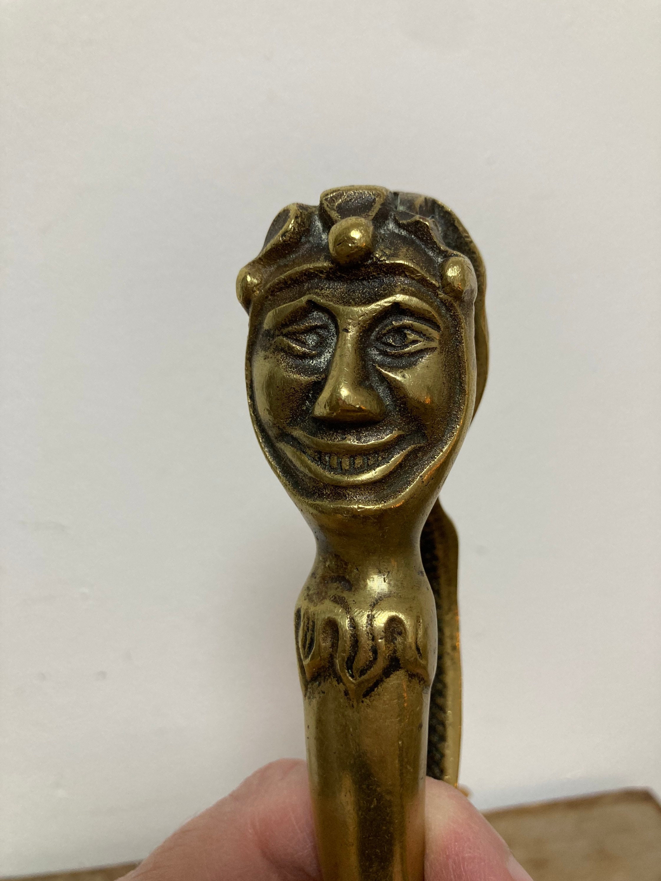 Vintage Antique Cast Brass Nut Crackers jester Face Etsy