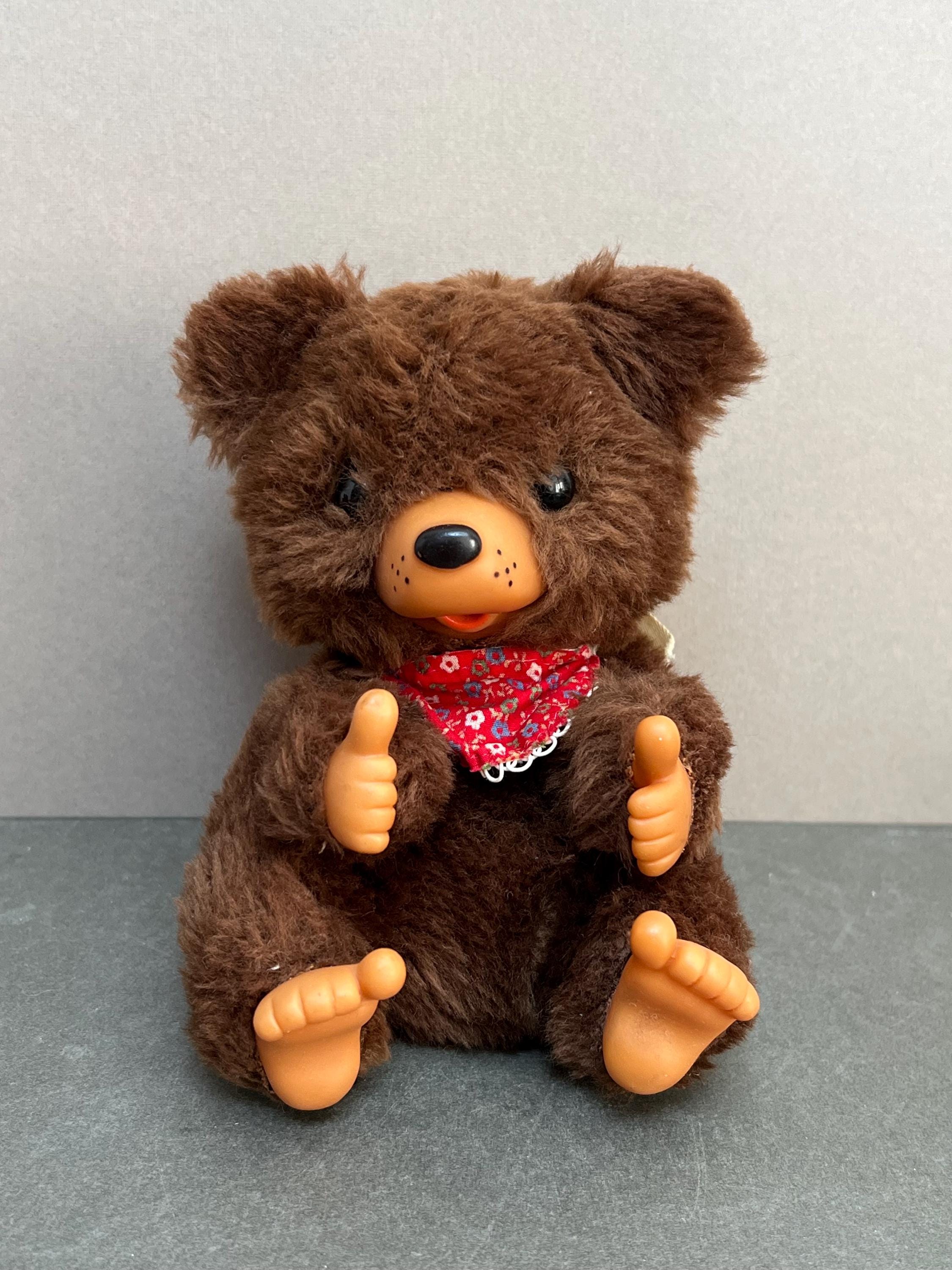 Vintage Plush Teddy Bear Rubber Face - Etsy Canada