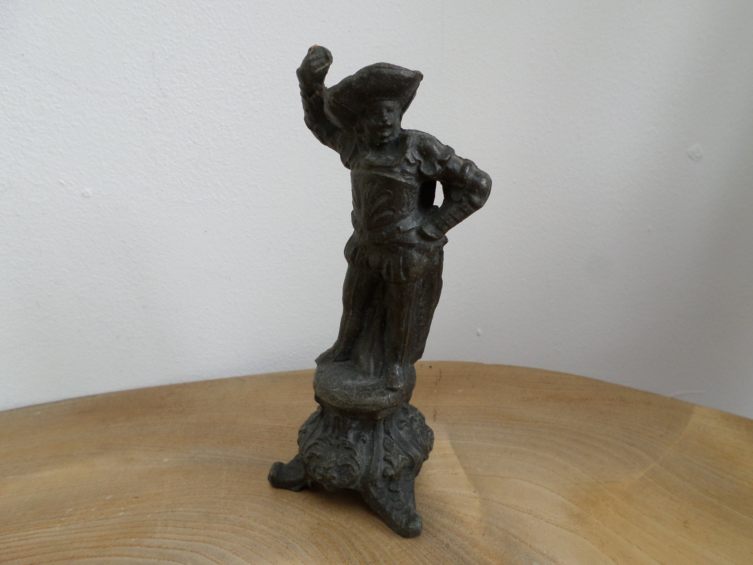 French Bronze or Metal Statue Fabrication Made in Francaise Paris France  Musketeer Doll Figurine