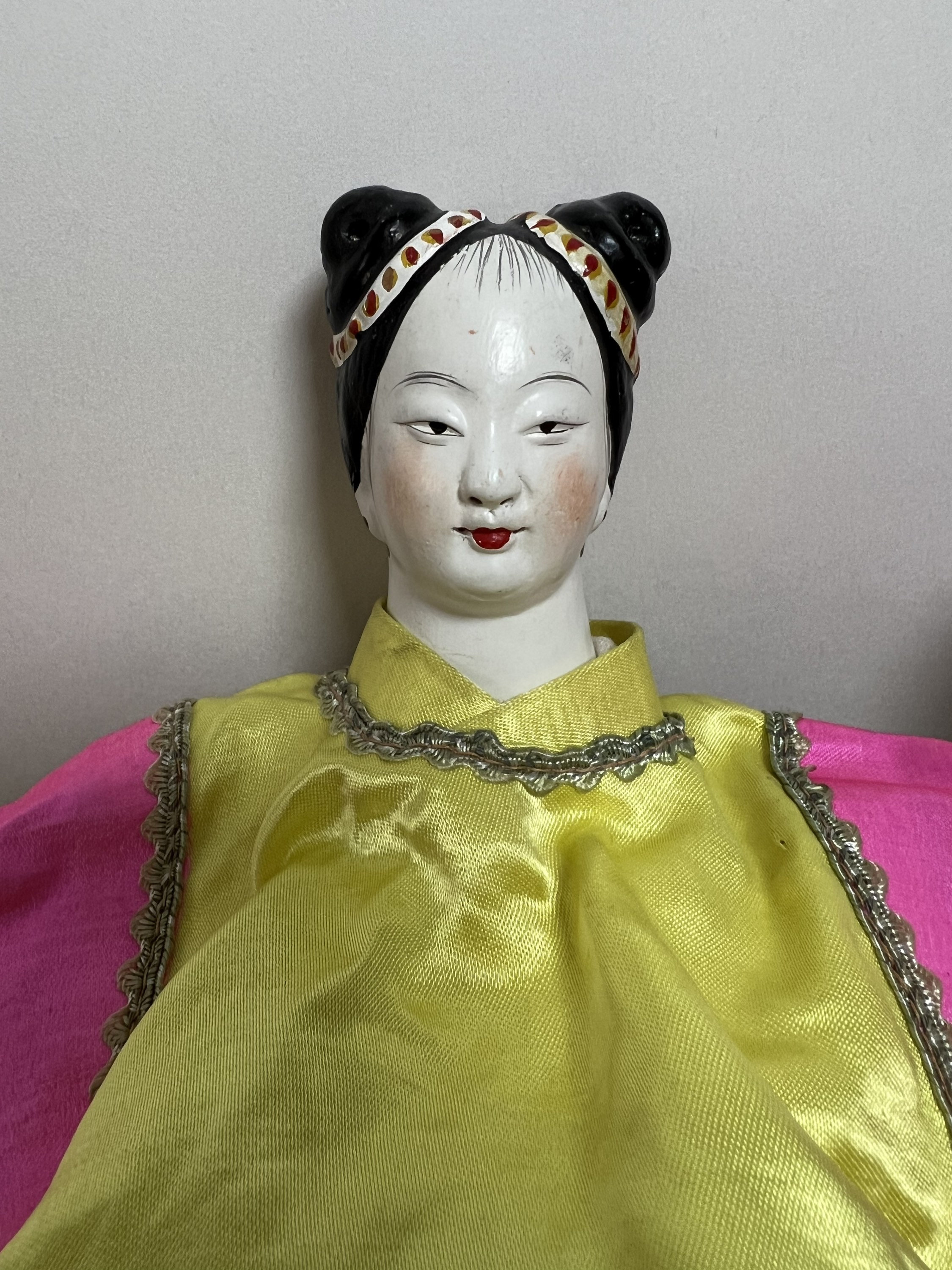 Pair Vintage Chinese Opera Puppets Dolls Man and Woman Hand Etsy UK