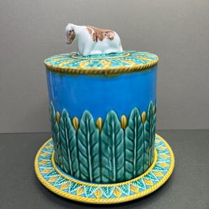 英国 アンティーク トーキー コテージ モットーウェア チーズキーパー Antique Cheese Keeper - Etsy