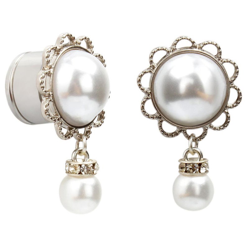 Elegant Wedding Ear Plugs Pearl Ear Plugs 2g6mm Etsy