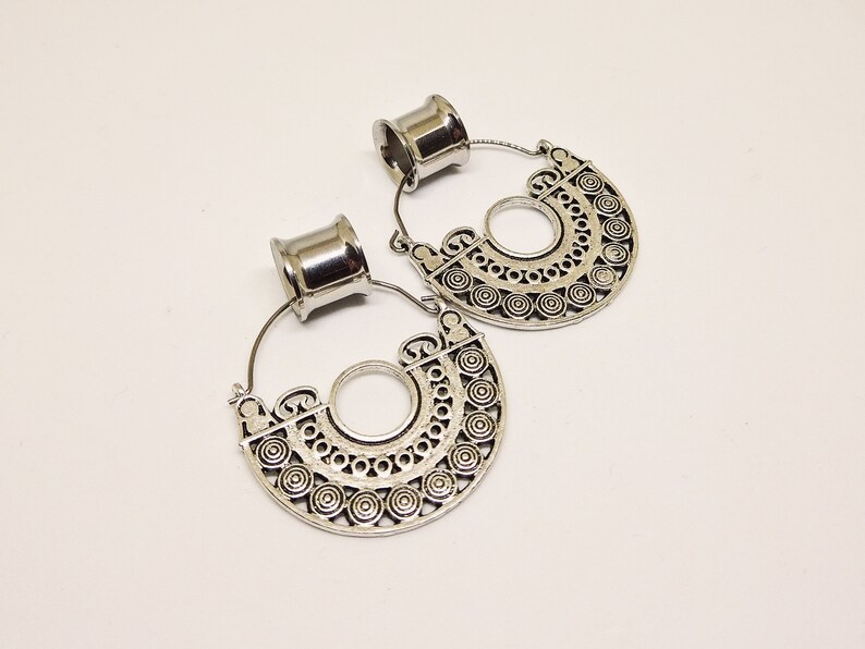 Dangle Plugs Dangle Ear Tunnels Stainless Steel Etsy