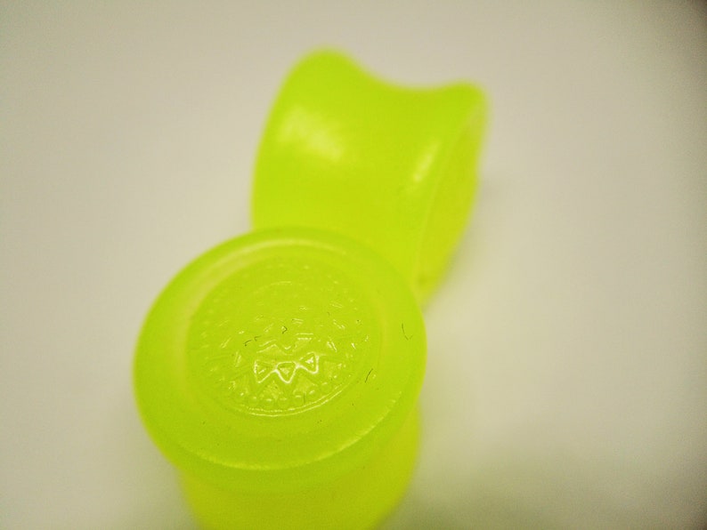 Glow in the Dark Double flare ear plugs UV ear plugs multiple sizes Gorgeous Glow in the dark!