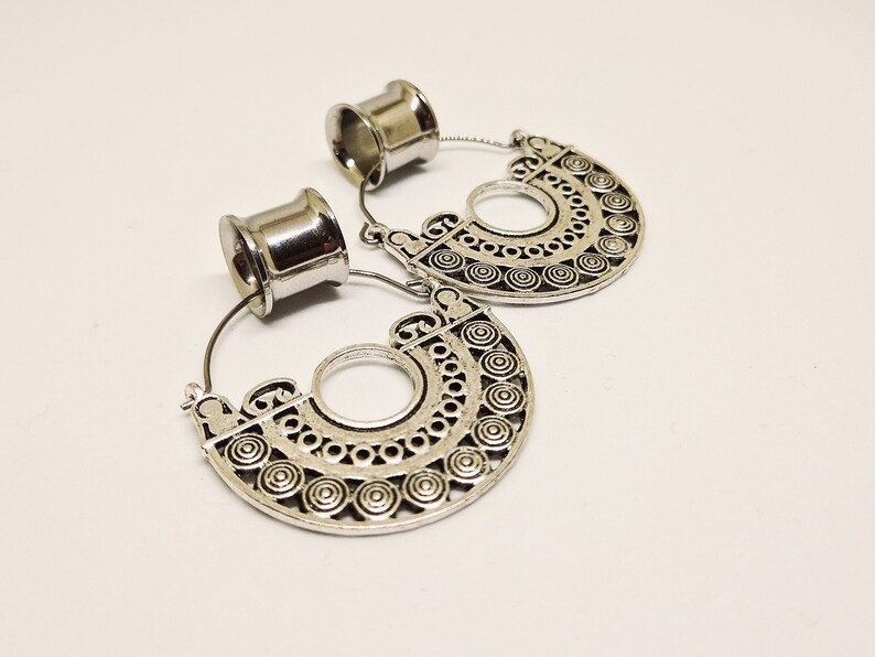 Dangle Plugs Dangle Ear Tunnels Stainless Steel Etsy