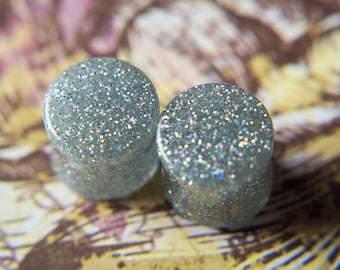 Super sparkles! beautiful sparkly ear plugs, Multiple Sizes